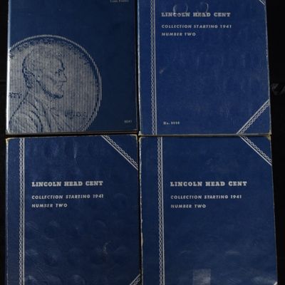 (4) LINCOLN CENT COLLECTIONS
