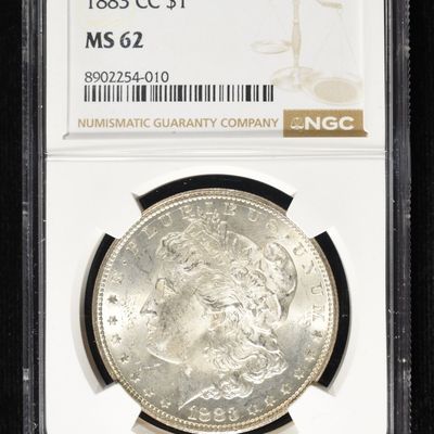 1883-CC MORGAN DOLLAR NGC MS-62