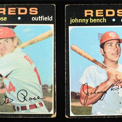 PETE ROSE & JOHNNY BENCH BASEBALL CARDS