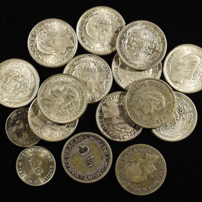 NETHERLANDS SILVER COIN LOT 64% ASW 1.09