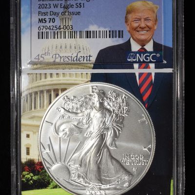 2023 W BURNISHED AMERICAN SILVER EAGLE MS 70 NGC