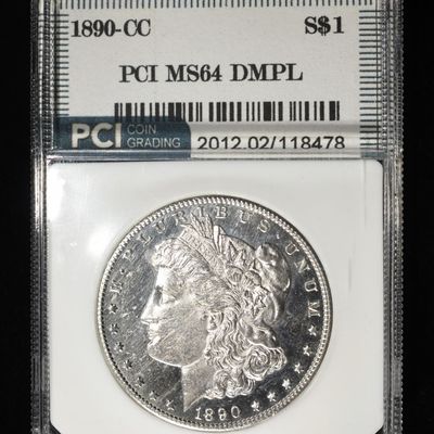 1890-CC MORGAN DOLLAR PCI CH/GEM BU DMPL