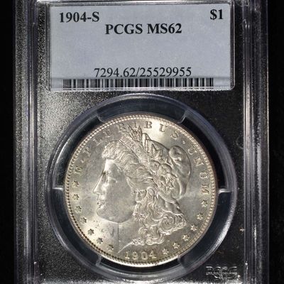 1904-S MORGAN DOLLAR PCGS MS-62