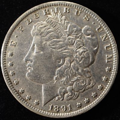 1891-O MORGAN DOLLAR XF/AU
