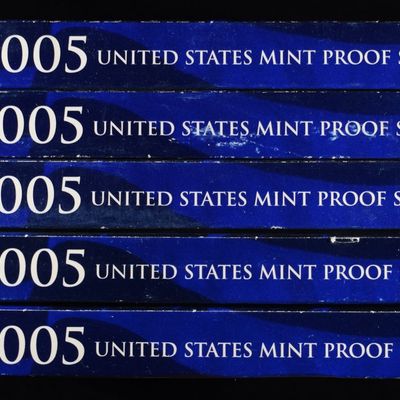 (5) 2005 MINT PROOF SETS
