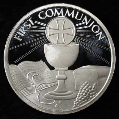 FIRST COMMUNION 1 OZ .999 SILVER ROUND