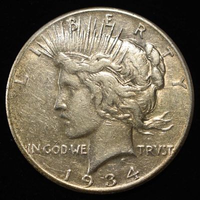 1934-S PEACE DOLLAR VF