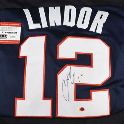FRANCISCO LINDOR SIGNED JERSEY W/ COA