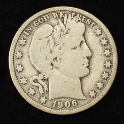1906-P,D,O BARBER HALF DOLLARS