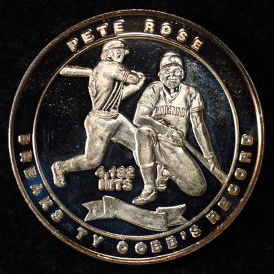 PETE ROSE 1 OZ .999 SILVER ROUND