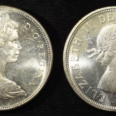 (2) 80% SILVER CANADIAN DOLLARS