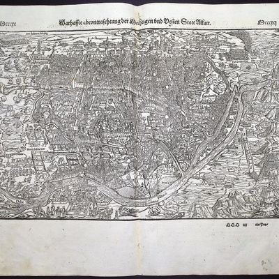 Munster, pub. 1578 - View of Cairo, Egypt