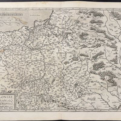 Ortelius, pub. 1587 - Map of Poland