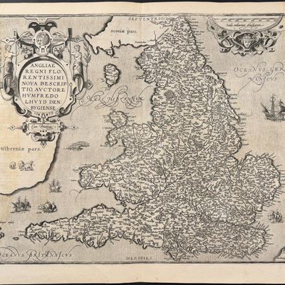 Ortelius, pub. 1587 - Map of England