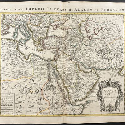 De L'Isle - Map of Turkey, Arabia, Persia, Northeast Africa
