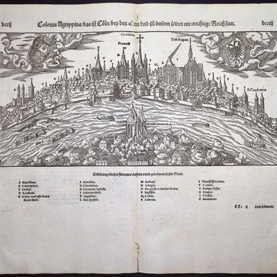 Munster, pub. 1578 - View of Cologne, Germany