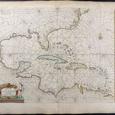 Doncker, pub. 1670 - Map of the West Indies, or the Caribbean Islands