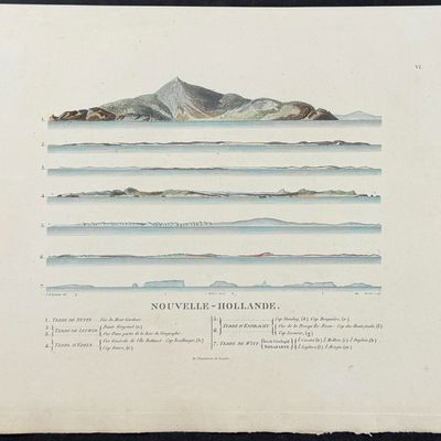 Peron & Freycinet - Coastlines of Australia [Australia, New Holland]