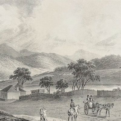 Dumont D'Urville, Australia - Elizabeth Town, Tasmania; Vue d'Elisabeth-Town (Ile Van Diemen) [New Holland]. 165