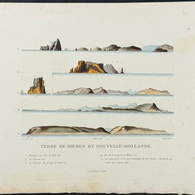 Peron & Freycinet - Coastlines of Australia [Australia, New Holland]