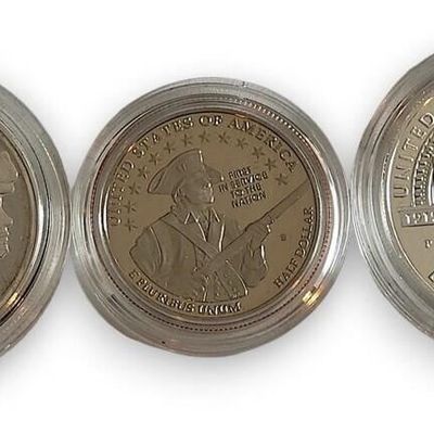 Sale Photo Thumbnail #119: (3) US Mint Commemorative Coins, .999, ,.900