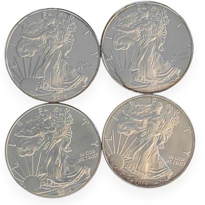 Sale Photo Thumbnail #233: (4) US Silver Eagle .999 Silver Coins