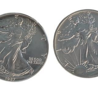 Sale Photo Thumbnail #253: (4) US Silver Eagle .999 Silver Coins