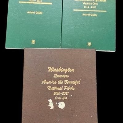 Sale Photo Thumbnail #109: (3) Binder Sets, America The Beautiful Quarters