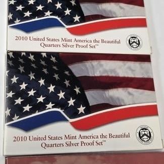 Sale Photo Thumbnail #297: (4) US Mint Silver Proof Sets, 2010