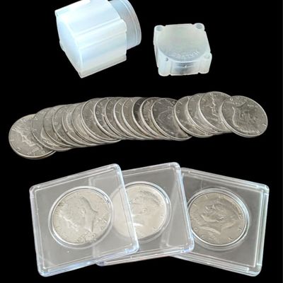 Sale Photo Thumbnail #108: (23) Kennedy 1960s Half Dollar Coins, one '64