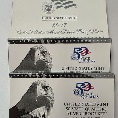 Sale Photo Thumbnail #289: (3) US Mint Silver Proof Sets, 2007
