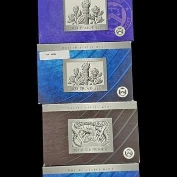 Sale Photo Thumbnail #314: (5) US Mint Proof Sets, One Silver