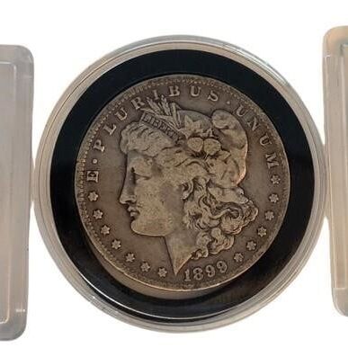 Sale Photo Thumbnail #158: (3) Morgan Silver Dollars