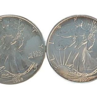 Sale Photo Thumbnail #250: (4) US Silver Eagle .999 Silver Coins