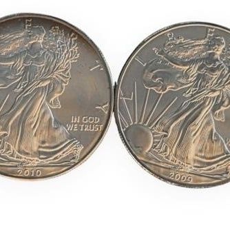 Sale Photo Thumbnail #252: (4) US Silver Eagle .999 Silver Coins