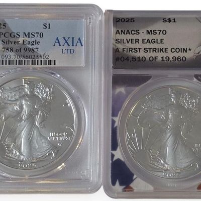 Sale Photo Thumbnail #13: (2) 2025 Silver American Eagle $1 Coins, 2025