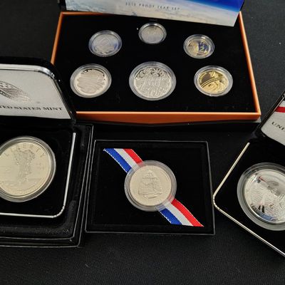 Sale Photo Thumbnail #114: Group of Commemorative Coins, Inc Silver