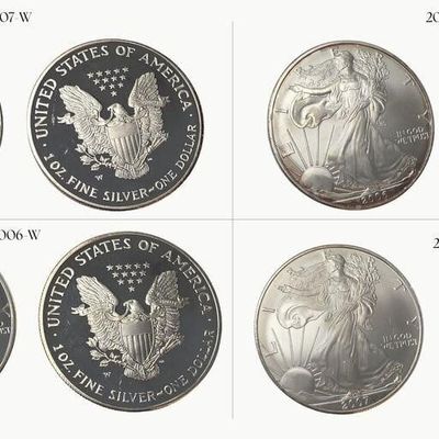 Sale Photo Thumbnail #232: (4) US Silver Eagle .999 Silver Coins