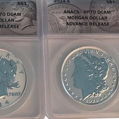 Sale Photo Thumbnail #76: 2-Coin Set, 2024 Reverse Proof, Morgan, Peace