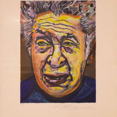 Sale Photo Thumbnail #38: David Alfaro Siqueiros Lithograph Self Portrait