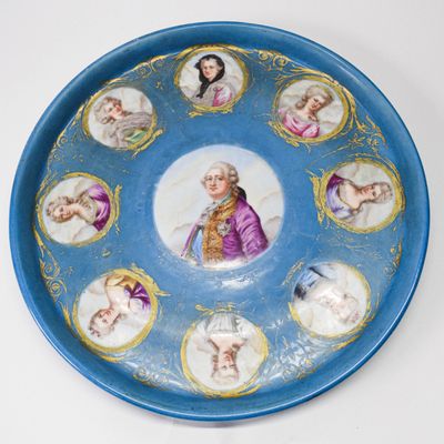 Sale Photo Thumbnail #23: Sevres Porcelain Louis XVI Portrait Charger