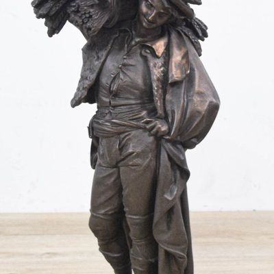Sale Photo Thumbnail #10: Albert-Ernest Carrier-Belleuse Bronze Tazza Sculpture After Harvest