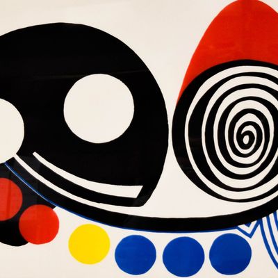 Sale Photo Thumbnail #51: Alexander Calder Lithograph Abstract Composition