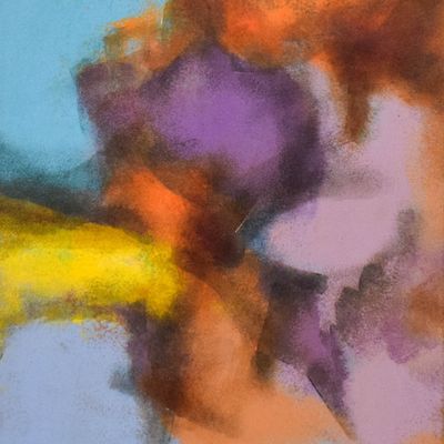 Sale Photo Thumbnail #36: Leonardo Nierman Oil on Board Oracle #2