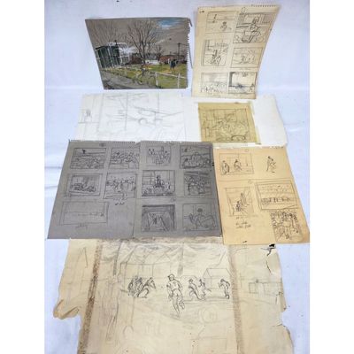 Sale Photo Thumbnail #319: Mervin Honig, American (1920-1990) Drawings