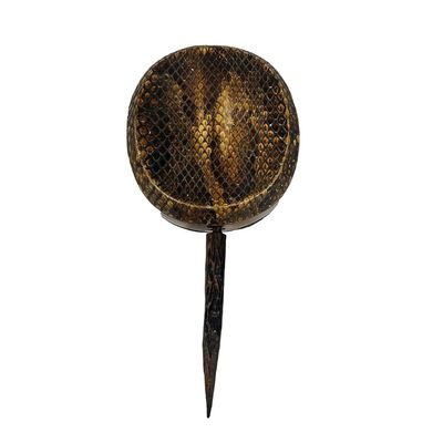 Sale Photo Thumbnail #181: Old Snake Skin Musical Instrument w/ Spike