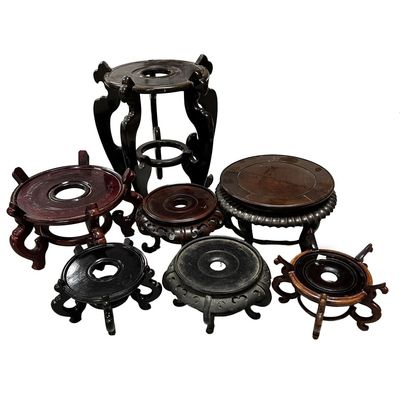 Sale Photo Thumbnail #402: Large Variety of Large Chinese Wooden Stands