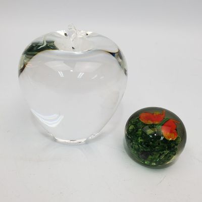 Sale Photo Thumbnail #441: Steuben Glass Apple Paperweight