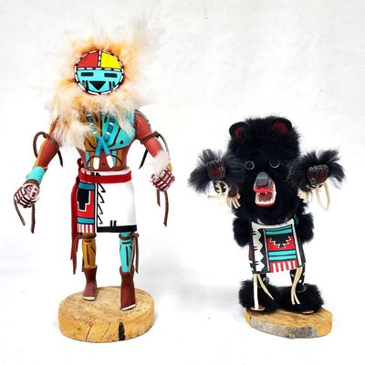 Sale Photo Thumbnail #78: Lot of 2 Hopi Kachina Dolls