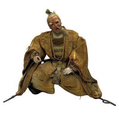 Sale Photo Thumbnail #134: Antique Japanese Seated Samurai Figure